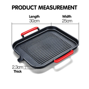 [ Round ] Korean Induction Gas Ceramic Stove Friendly BBQ Grill Pan Hot Plate