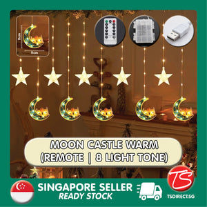 MOON CASTLE USB BATTERY Type Hari Raya Festive Night Decoration Fairy LED Light