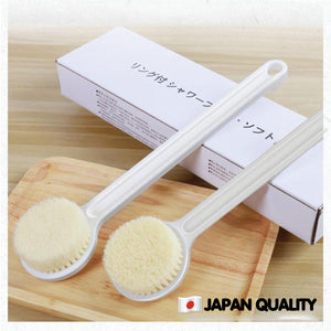 Minimalist Body Brush Bath Shower Brush Nylon Bristles Massage Cleaning Long Handle Skin Back Leg Foot Rub Bath Brush