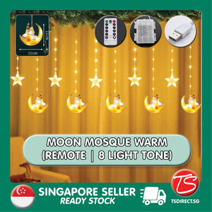 MOON MOSQUE USB Type Hari Raya Festive Night Decoration Fairy LED Light