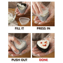 Load image into Gallery viewer, Food Grade Onigiri Sushi Rice Ball Mold Press Maker | Kitchen Tool Gadget
