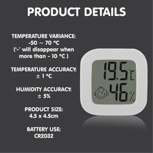 Load image into Gallery viewer, Mini Portable Temperature Humidity Moisture Level Indicator Sensor Thermometer