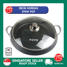 Load image into Gallery viewer, South Korea Rice Cake Pan Army Forces Stew Hot Pot | ID Electromagnetic Induction Gas Conduction Stove Friendly