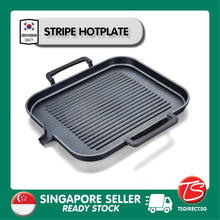 Load image into Gallery viewer, Korean Induction Gas Ceramic Stove Friendly BBQ Grill Pan Hot Plate [STRIPE]