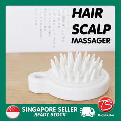 Minimalist White Japan Shampoo Brush Hair Scalp Scrub Massager Comb Massage ( Wet & Dry) for Men Women Kids Pet