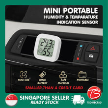 Load image into Gallery viewer, Mini Portable Temperature Humidity Moisture Level Indicator Sensor Thermometer