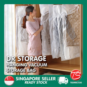 Dr Storage Winter Clothing Vacuum Compression Zip Lock Bag with 360 Hanger