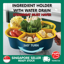 Load image into Gallery viewer, Rotating Steamboat Food Organiser | Hotpot Steamboat Mookata | Drainage Holes