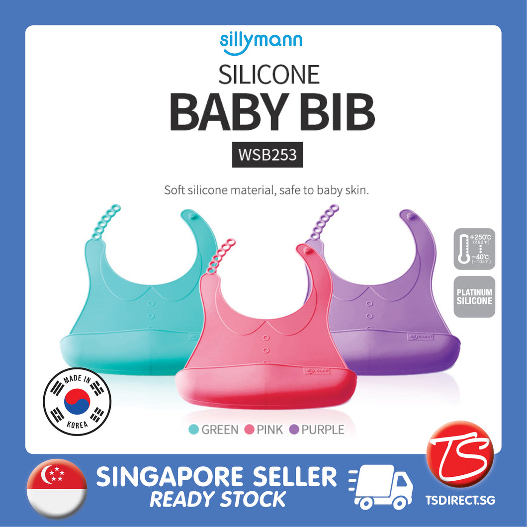 Sillymann Platinum Silicone Baby Bib |  WSB253