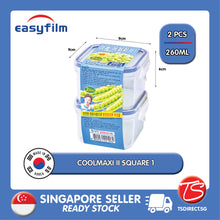 Load image into Gallery viewer, Easyfilm CoolMaxi 2 Square 1 Kitchen Storage Food Container 2 Box Bundle