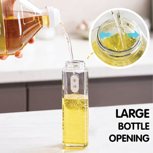 Food Grade Leak Proof Multi-purpose Glass Kitchen Dispenser Bottle