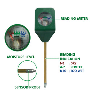 Mini Battery Less Soil Moisture Meter Sensor Tester Detector Hygrometer | Gardening Plant Flower Planting