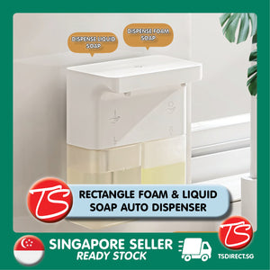 Automatic Dual Head Touchless Liquid Foam Soap Detergent Dispenser | Kitchen Bathroom | USB Charging