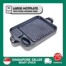 Load image into Gallery viewer, [ Oval ] Korean Induction Gas Ceramic Stove Friendly BBQ Grill Pan Hot Plate