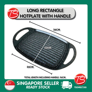 [ Oval ] Korean Induction Gas Ceramic Stove Friendly BBQ Grill Pan Hot Plate