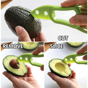 3 In 1 Multi Functional Avocado Kitchen Slicer Cutter Knife