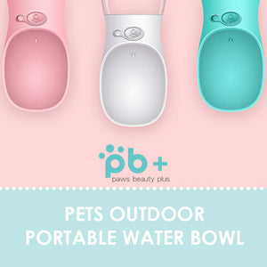 pb+ Outdoor Portable Pet Dog Water Bottle Travel Drinker Bowl Dispenser