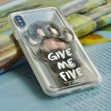 Load image into Gallery viewer, [NOCOQUE] CAT GIVE ME FIVE Hypebeast Shock Protection Case
