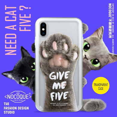[NOCOQUE] CAT GIVE ME FIVE Hypebeast Shock Protection Case