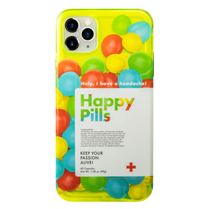 [ NOCOQUE ] Happy Pills Keep Your Passion Alive Headache Help Shock Protection Impact Case Bumper