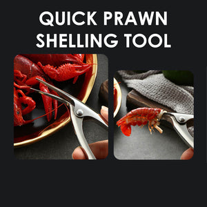Stainless Steel Prawn Shrimp Deveiner Peelers Remover Peel Device Creative Kitchen Tools Shrimp Shell Peel Off