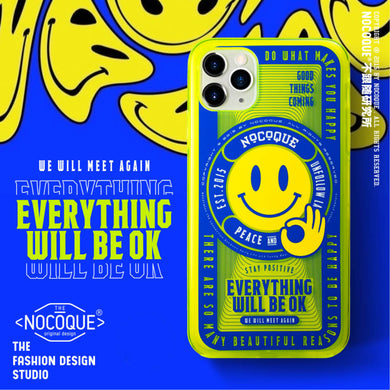 [NOCOQUE] Smiley Everything will be Ok HypeBeast Shock Protection Case