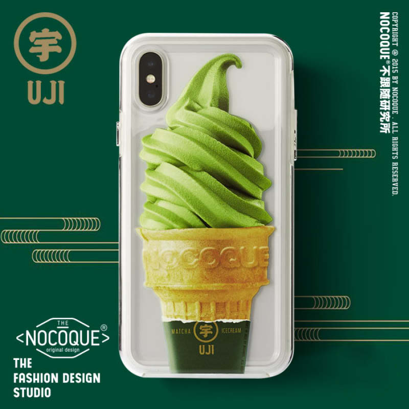 [NOCOQUE] Matcha Ice Cream Uji Japan HypeBeast Full Shock Protection Case