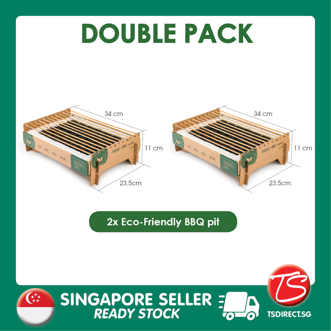 [ DOUBLE PACK ] Eco-Friendly BBQ Everywhere Disposable Pit (Trueriey)