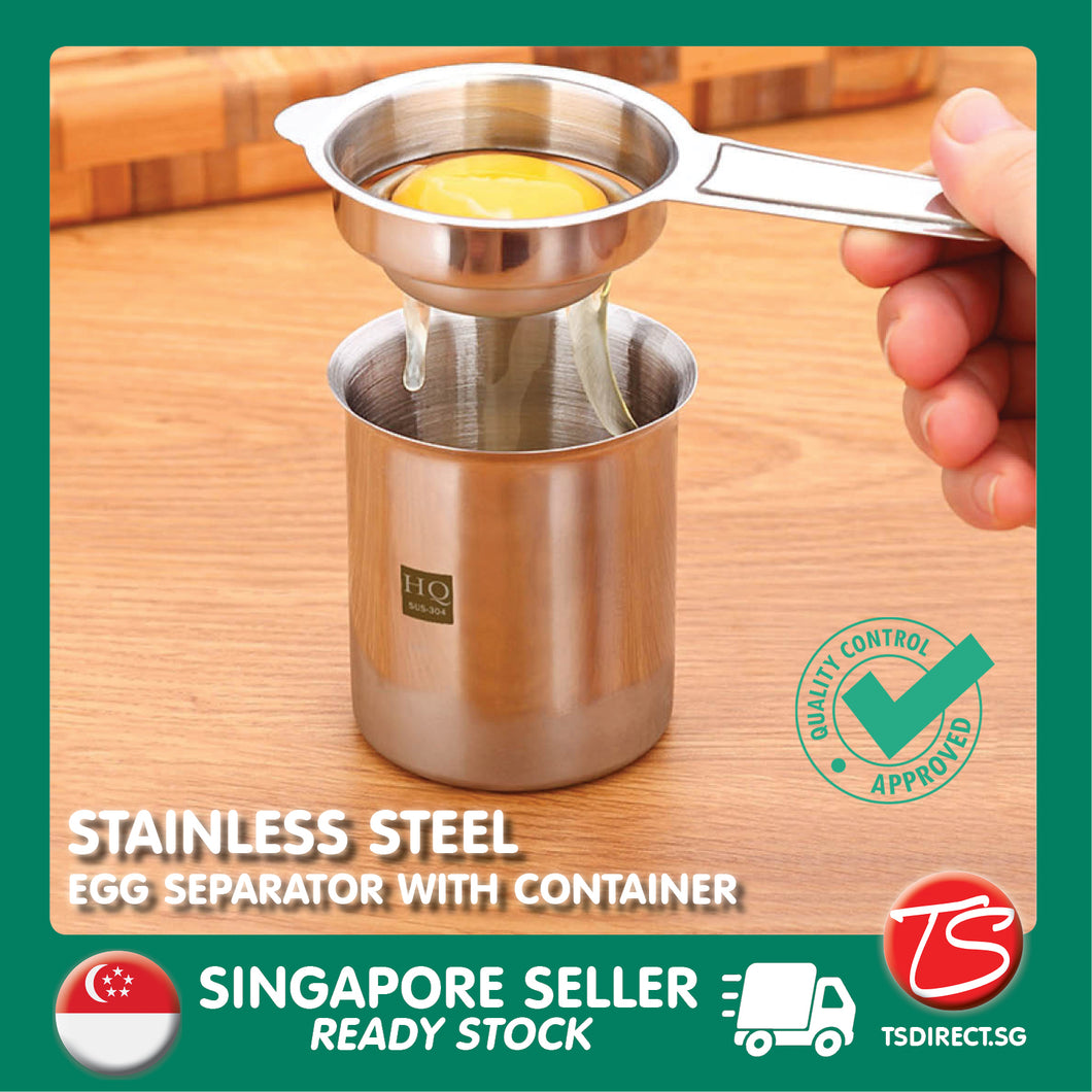 High Quality SUS304 Stainless Steel Egg Yolk Egg Whites Separator with Container